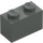 LEGO Dark Gray Brick 1 x 2 with Bottom Tube (3004 / 93792)