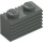 LEGO Dark Gray Brick 1 x 2 with Grille (2877)