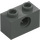 LEGO Grigio scuro Mattoncino 1 x 2 con Foro (3700)