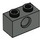 LEGO Dunkelgrau Backstein 1 x 2 mit Loch (3700)