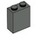 LEGO Dunkelgrau Backstein 1 x 2 x 2 mit Innenachshalter (3245)