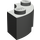 LEGO Dark Gray Brick 2 x 2 Round Corner with Stud Notch and Hollow Underside (3063 / 45417)