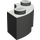LEGO Dark Gray Brick 2 x 2 Round Corner with Stud Notch and Normal Underside (3063 / 45417)