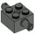 LEGO Dark Gray Brick 2 x 2 with Pins and Axlehole (30000 / 65514)