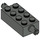 LEGO Mørkegrå Klods 2 x 4 med Pins (6249 / 65155)