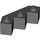 LEGO Dark Gray Brick 3 x 3 Facet (2462)