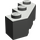 LEGO Dunkelgrau Backstein 3 x 3 Facet (2462)