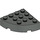 LEGO Dark Gray Brick 4 x 4 Round Corner (2577)