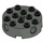 LEGO Dark Gray Brick 4 x 4 Round with Holes (6222)