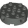 LEGO Dark Gray Brick 4 x 4 Round with Holes (6222)