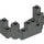 LEGO Dark Gray Brick 4 x 8 x 2.3 Turret Top (6066)