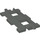LEGO Dark Gray Duplo Rail Straight (6377 / 31463)