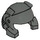LEGO Dunkelgrau Helm mit Seite Sections und Headlamp (30325 / 88698)
