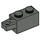 LEGO Donkergrijs Scharnier Steen 1 x 2 Vergrendelings met Single Finger Aan Einde Horizontaal (30541 / 53028)