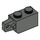 LEGO Gris foncé Charnière Brique 1 x 2 Verrouillage avec Single Finger (Verticale) sur Fin (30364 / 51478)
