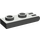 LEGO Dunkelgrau Scharnier Platte 1 x 2 mit 3 Finger und hohle Bolzen (4275)