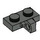 LEGO Donkergrijs Scharnier Plaat 1 x 2 met Verticaal Vergrendelings Stub met Groef aan de onderzijde (44567 / 49716)