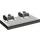 LEGO Dark Gray Hinge Train Gate 2 x 4 Locking Dual 2 Stubs with Rear Reinforcements (44569 / 52526)