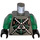 LEGO Dunkelgrau Insectoids Weltraum Torso mit Silber &#039;X&#039; (973 / 73403)