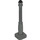 LEGO Gris Foncé Lampadaire 2 x 2 x 7 avec 6 rainures de base (2039)