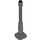 LEGO Dark Gray Lamp Post 2 x 2 x 7 with 6 Base Grooves (2039)