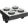 LEGO Dark Gray Magnet Holder Plate 2 x 2 Bottom (30159)
