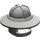 LEGO Dark Gray Metal Helmet with Broad Brim (15583 / 30273)