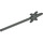 LEGO Dark Gray Minifig Spear with Four Side Blades (43899)