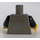 LEGO Dark Gray Minifig Torso with Scale Mail and Red Diamond (973 / 73403)