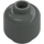 LEGO Dark Gray Minifigure Head (Safety Stud) (3626 / 88475)