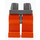 LEGO Donkergrijs Minifigure Heupen met Oranje Poten (3815 / 73200)