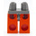 LEGO Gris foncé Minifigure Les hanches avec Orange Jambes (3815 / 73200)