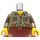 LEGO Donkergrijs Minifigure Torso Jungle Shirt met Pockets en Guns in Riem met Dark Grijs Armen en Geel Handen (973 / 73403)