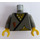 LEGO Donkergrijs Ninja - Grijs Torso (973 / 73403)