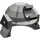 LEGO Dark Gray Ninja Helmet with Clip and Short Visor  (30175)