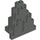 LEGO Dark Gray Panel 3 x 8 x 7 Rock Triangular (6083)