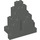 LEGO Dark Gray Panel 3 x 8 x 7 Rock Triangular (6083)