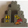 LEGO Gris foncé Panneau 3 x 8 x 7 Osciller Triangulaire avec Poisson et Crabe Autocollant (6083)