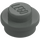 LEGO Donkergrijs Plaat 1 x 1 Rond (6141 / 30057)