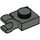 LEGO Dark Gray Plate 1 x 1 with Horizontal Clip (Flat Fronted Clip) (6019)