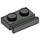 LEGO Donkergrijs Plaat 1 x 2 met Deur spoor (32028)