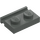 LEGO Donkergrijs Plaat 1 x 2 met Deur spoor (32028)