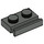 LEGO Donkergrijs Plaat 1 x 2 met Deur Rail (32028)