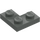 레고 짙은 회색 그릇 2 x 2 모서리 (2420)