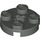 LEGO Dark Gray Plate 2 x 2 Round with Axle Hole (with &#039;+&#039; Axle Hole) (4032)