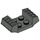 LEGO Donkergrijs Plaat 2 x 2 met Verhoogd Grilles (41862)