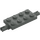 LEGO Tummanharmaa Levy 2 x 4 jossa Tapit (30157 / 40687)