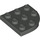 LEGO Dark Gray Plate 3 x 3 Round Corner (30357)