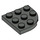 LEGO Dark Gray Plate 3 x 3 Round Corner (30357)