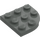 LEGO Dark Gray Plate 3 x 3 Round Corner (30357)